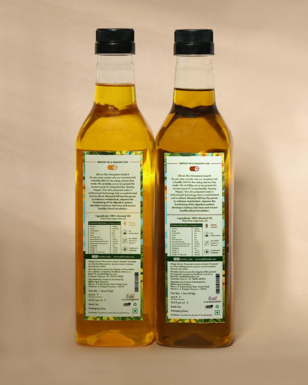 1 Lt Black + 1 Lt Yellow Mustard Oil - Image 4