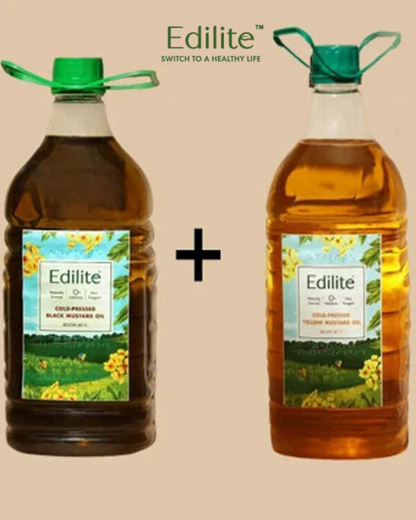 5 Lt Black + 5 Lt Yellow Mustard Oil